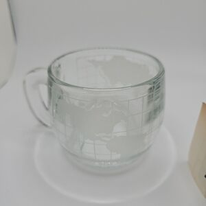 Vintage 1970's nescafe world globe coffee mug With orginal box